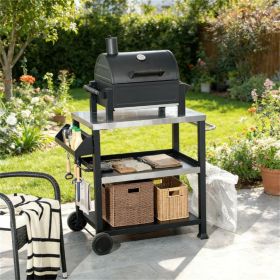 Outdoor bar cart, barbecue table,
