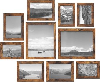 Picture Frames, Collage Picture Frames Set of 10, Two 8x10, Four 5x7, Four 4x6, Photo Frame for Wall Gallery Decor, Table Display, Christmas Gift
