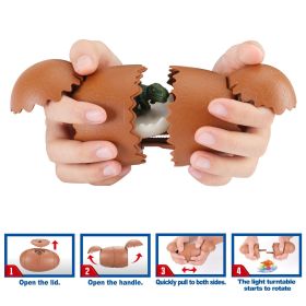 Dinosaur Battle Spinning Top Toys for 5 6 7 Year Old Boys Birthday Gift with Dinosaur Eggs Kids STEM Toys