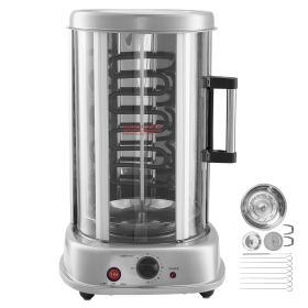 Shawarma Grill Machine, Vertical Chicken Shawarma Cooker Machine Countertop, Electric Stainless Steel Broiler Gyro Rotisserie Oven Doner Kebab Ma