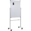 Mobile Magnetic Whiteboard, 36 x 24 Inch, Double Sided, 360 Degree Reversible Rolling Dry Erase Board