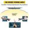 Tripod Projector Screen with Stand 100inch 16:9 4K HD Projection Screen Stand Wrinkle-Free Height Adjustable Portable Screen for Projector Indoor & Ou