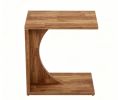 C-Shaped End Table Sofa Side Table Couch Table for Small Space Modern Minimalist Living Room Bedroom Organizer Shelf Coffee Table