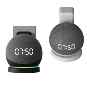 ECHO DOT 4 Smart Sound Holder Amazon Foldable Wall Bracket Accessories (colour: black)