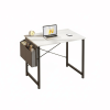 31IN Computer Desk for Home Office, Modern Study Work Table Simple Style for Bedroom, Writing Desks with X-Shaped Reinforcement